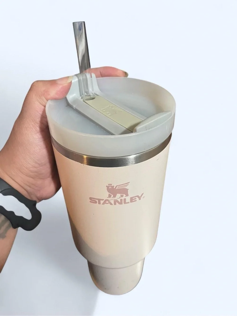 Stanley Pale Pink Travel Tumbler 40 oz - Picture 3 of 8